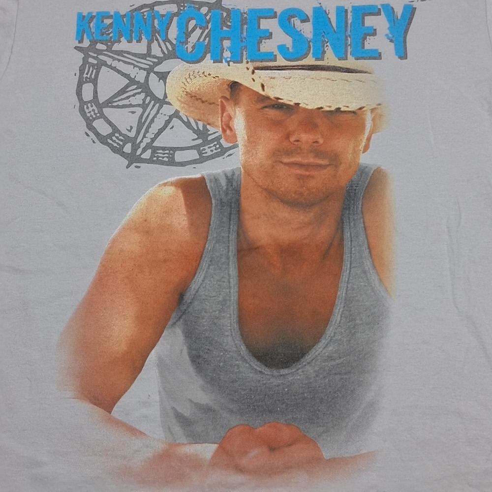 Kenny Chesney Concert‎ Tour Graphic T-Shirt Gray Organic Cotton Large - Picture 5 of 10